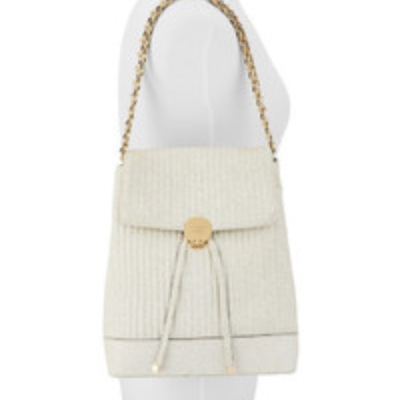 Henri Bendel No 7 Convertible Quilted Backpack Black Gold Hardware - Picture 12 of 14